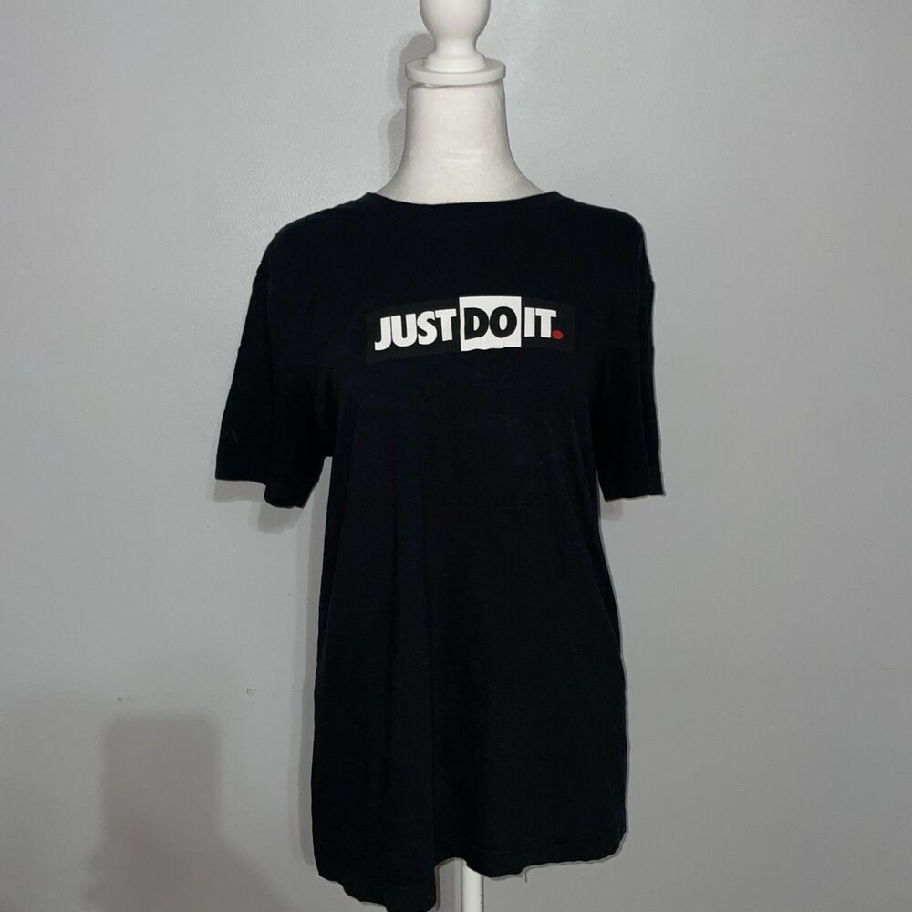 Nike Mens S Black Just Do It Graphic Tee The Nike Tee Logo Swoosh T-Shirt